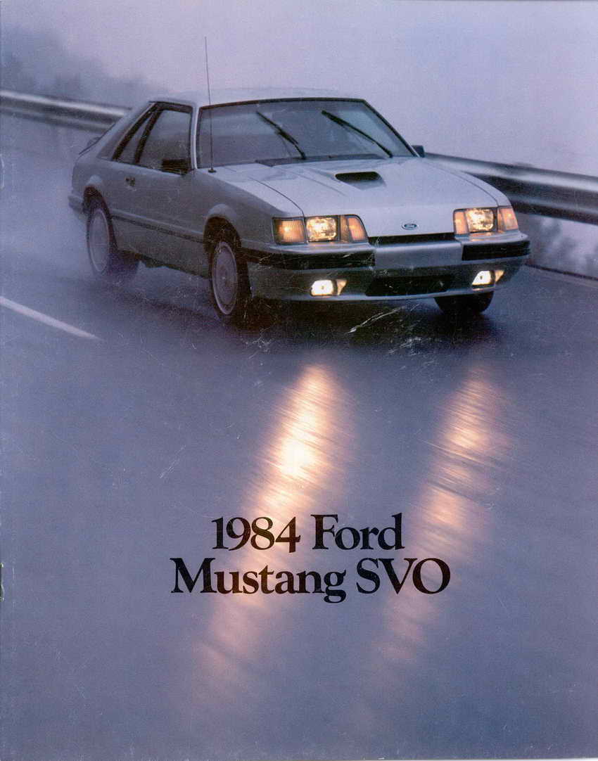 1984 Ford Mustang SVO Brochure